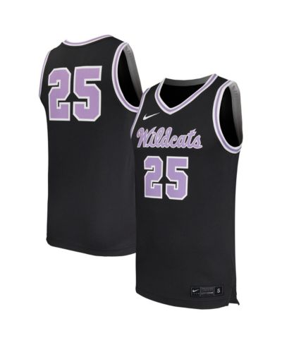 Nike Men's 25 Black Kansas State Wildcats Replica Basketball Jersey