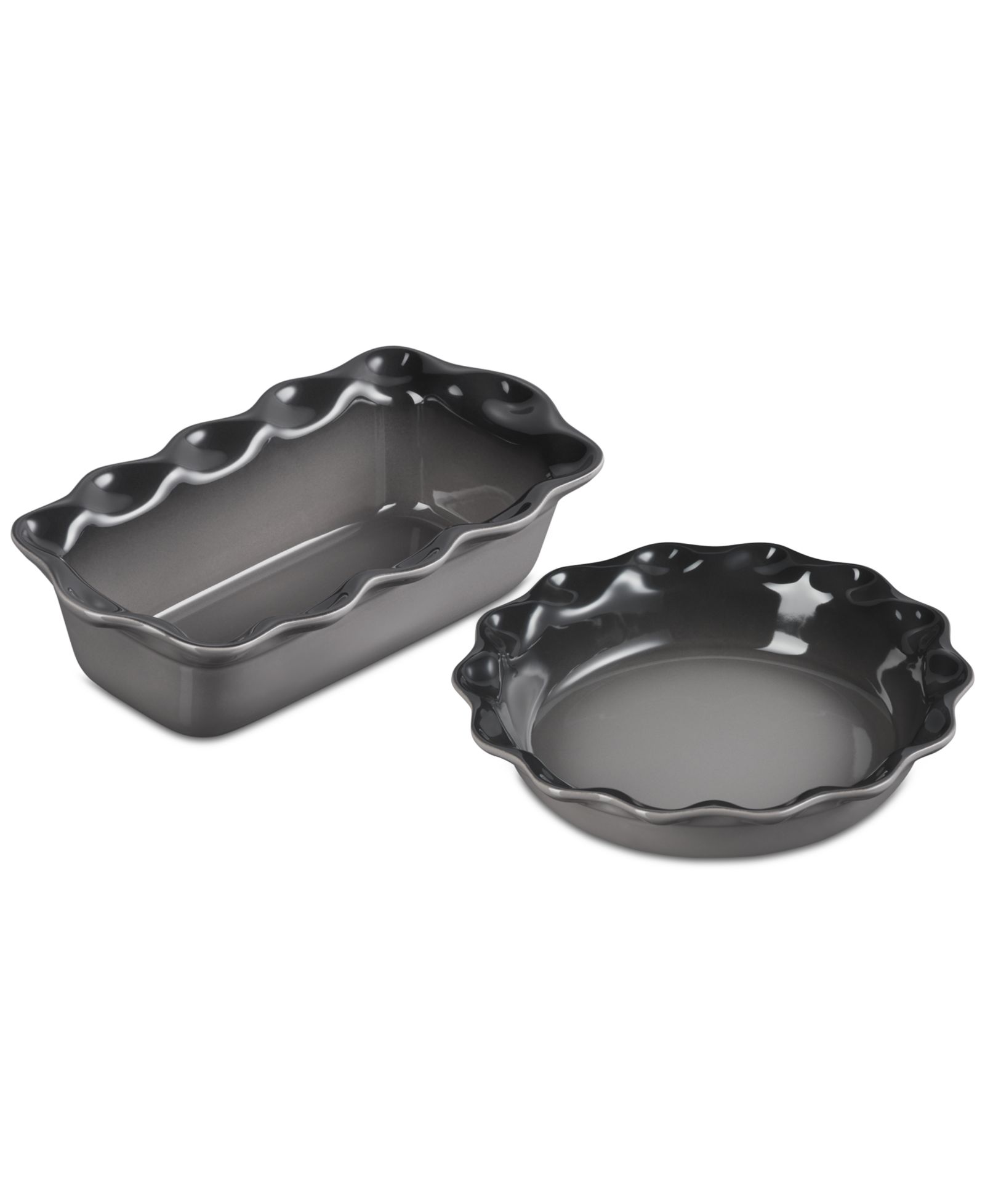 Le Creuset Набор: форма для пирога Heritage Pie Dish & Fluted Loaf Pan из каменной керамики