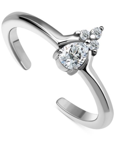 Giani Bernini Cubic Zirconia Cluster Toe Ring, Exclusively at Macy's