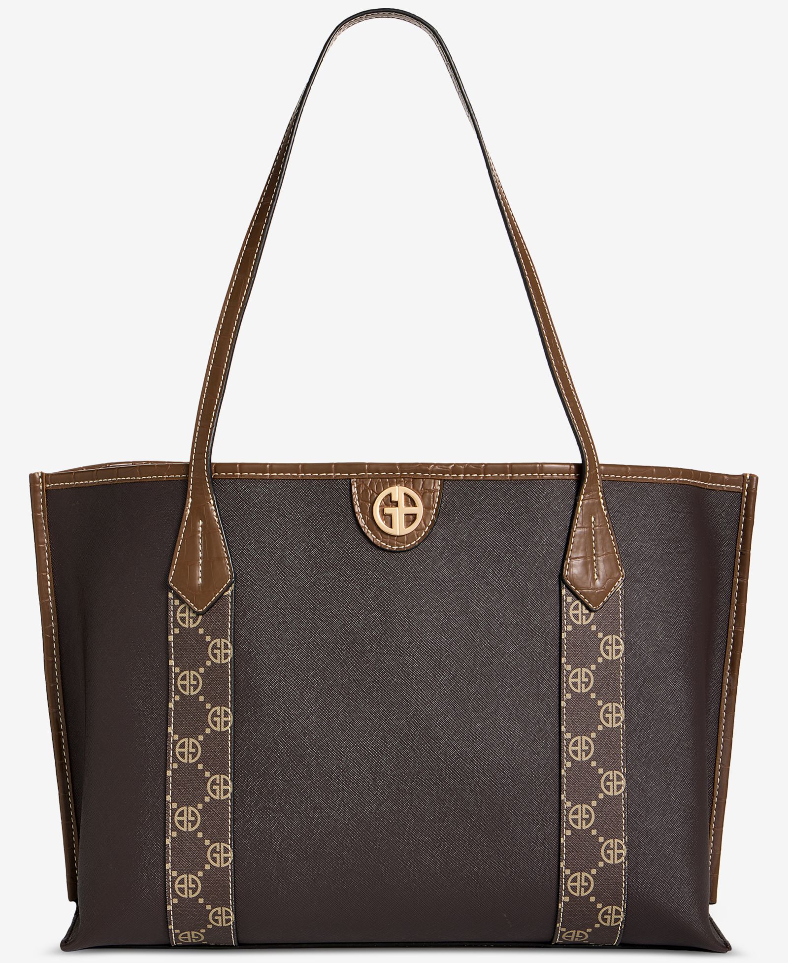 Большая сумка-тоут Giani Bernini Extra Large Monogram Block