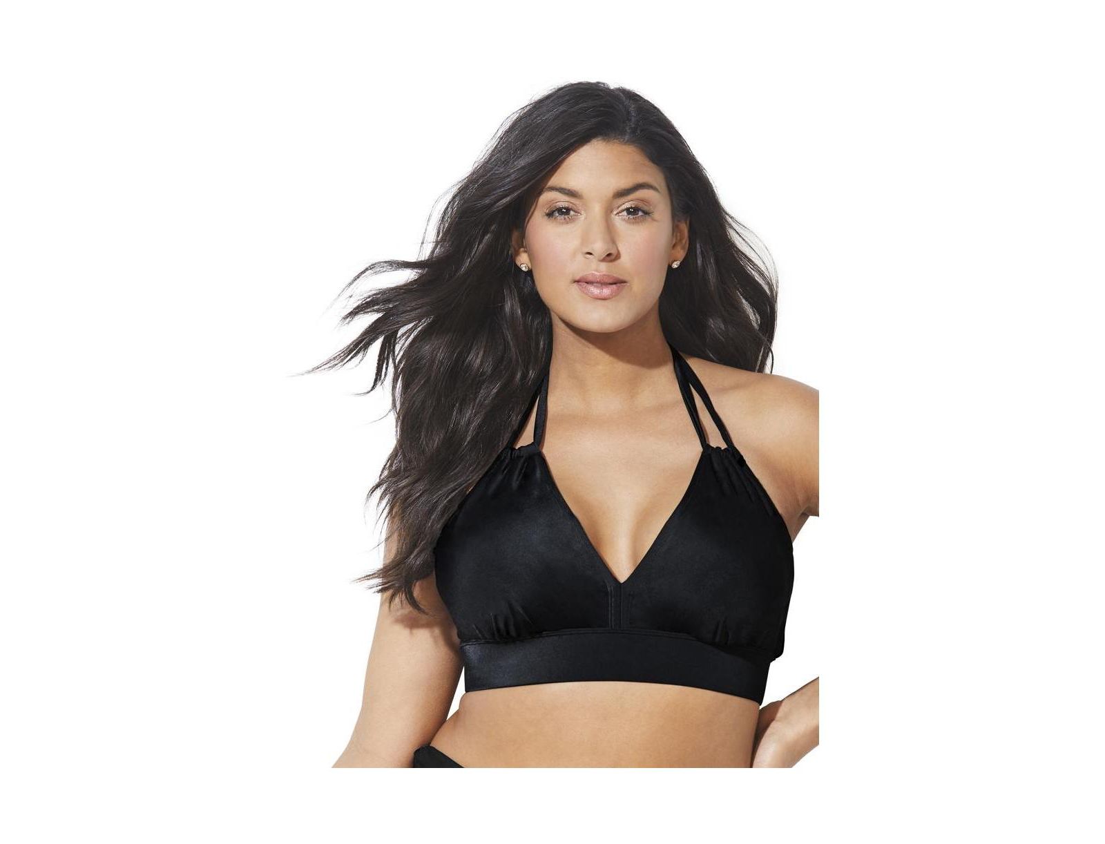 Swimsuits for All Women's Loop Strap Halter Bikini Top