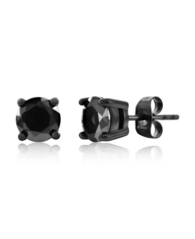 Metallo Серьги-гвоздики Round CZ из Stainless Steel