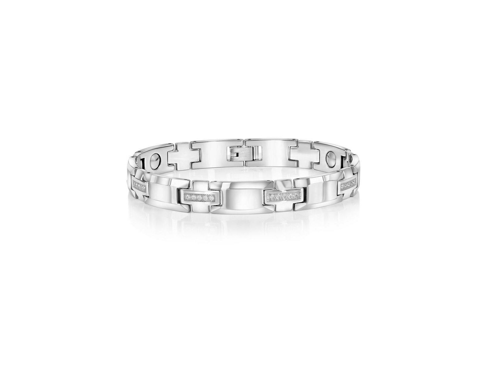 Браслет Metallo Magnetic Tungsten, CZ
