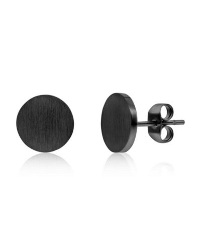 Metallo Серьги-гвоздики из нержавеющей стали Brushed Round Studs