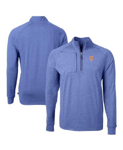 Мужской свитшот Cutter & Buck New York Mets Adapt Eco Knit Stretch, Heather Royal