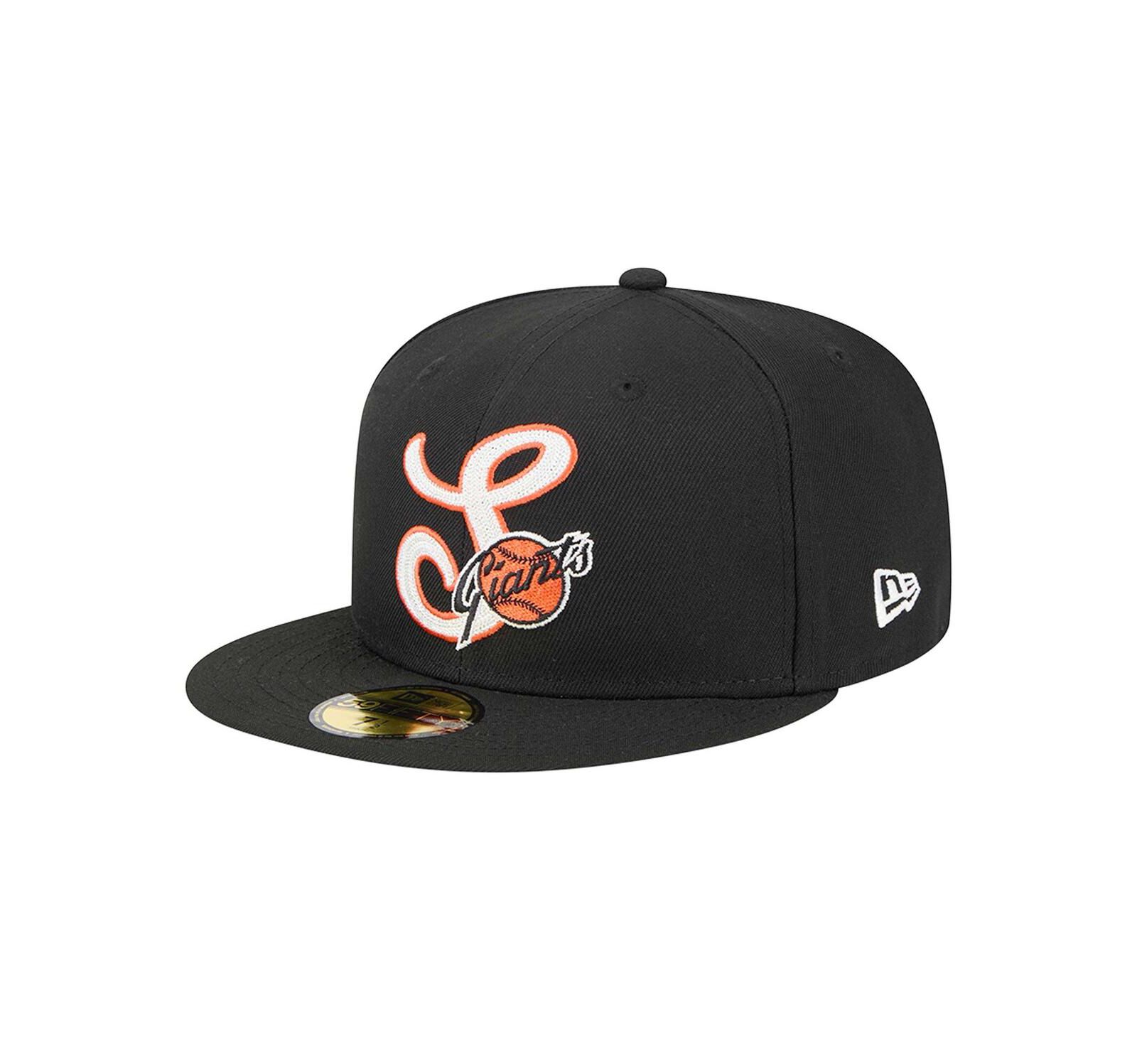 New Era Men's Black San Francisco Giants Duo Logo 2.0 59FIFTY Fitted Hat