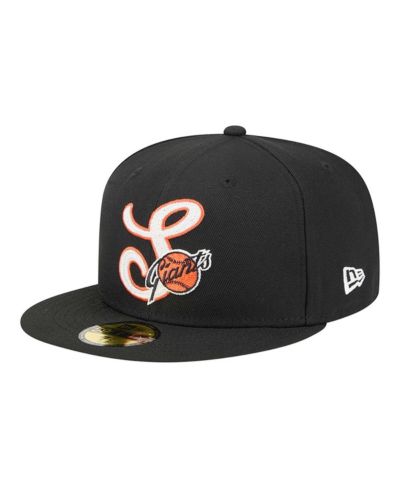 New Era Men's Black San Francisco Giants Duo Logo 2.0 59FIFTY Fitted Hat