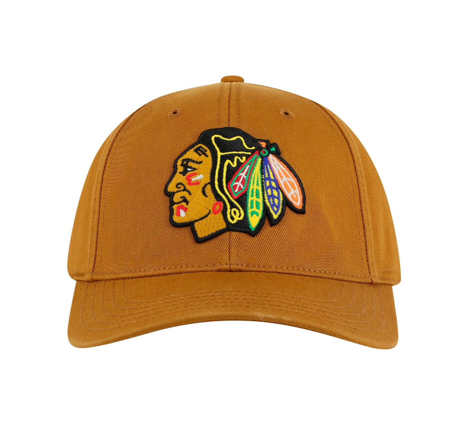 American Needle Men's Tan Chicago Blackhawks Hepcat Washed Twill Adjustable Hat