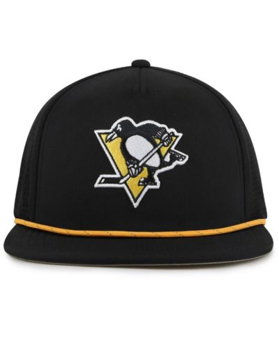 Мужская бейсболка American Needle, черная, Pittsburgh Penguins Buxton Pro Tech, регулируемая