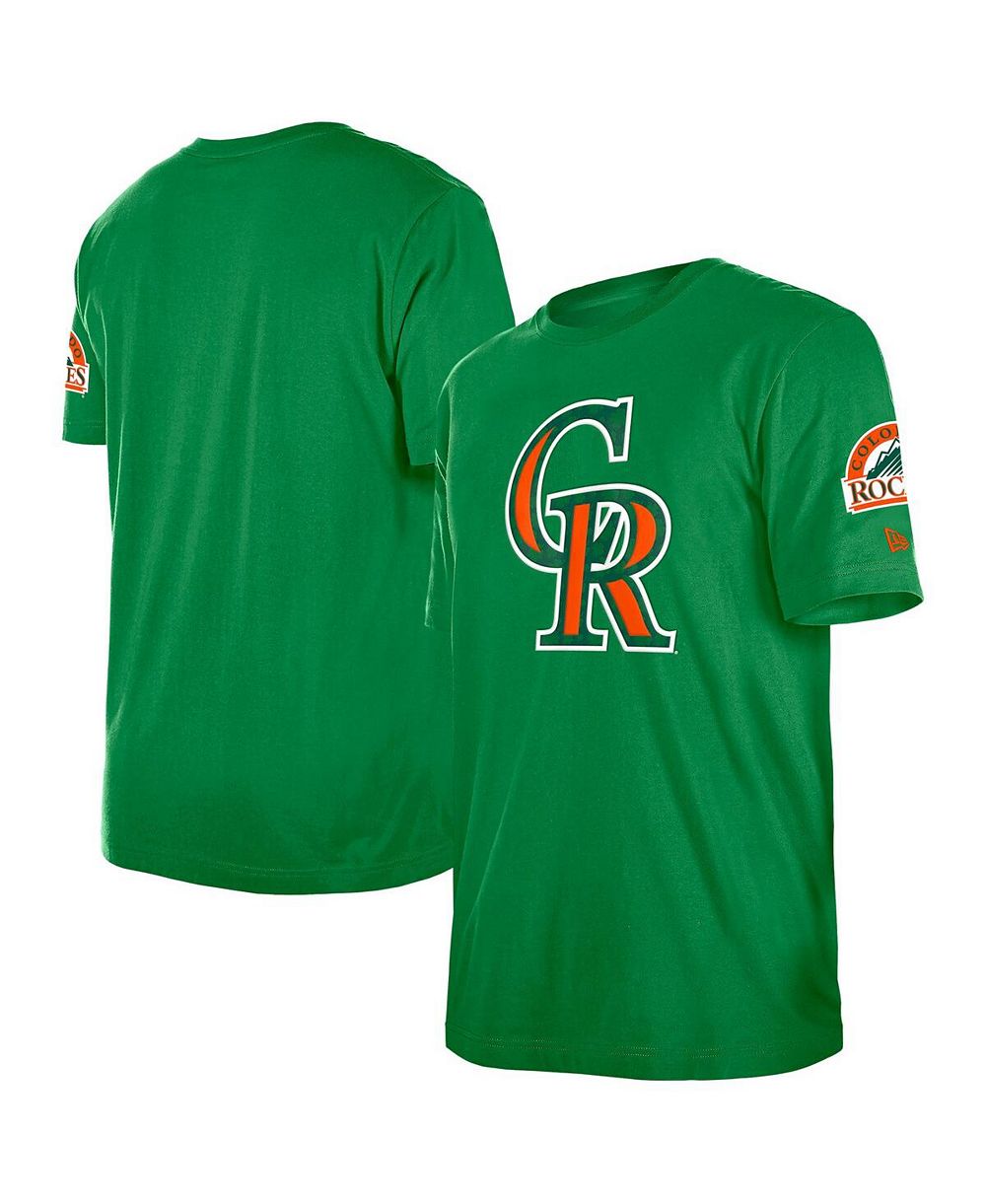 Мужская футболка New Era Kelly Green Colorado Rockies St. Patrick's Day Shamrock Fill