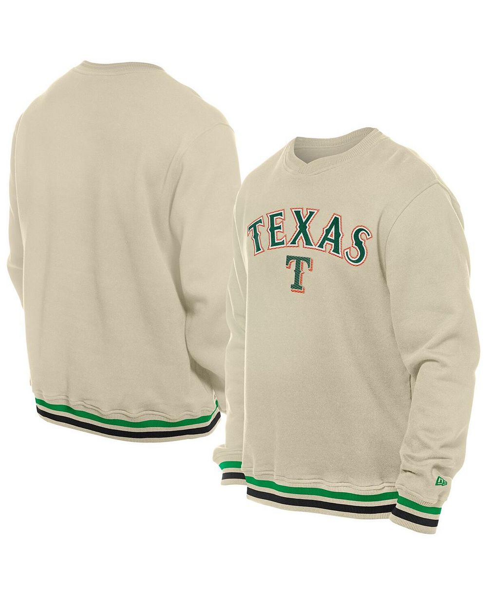 Мужской свитшот New Era Texas Rangers St. Patrick's Day Twill Cream