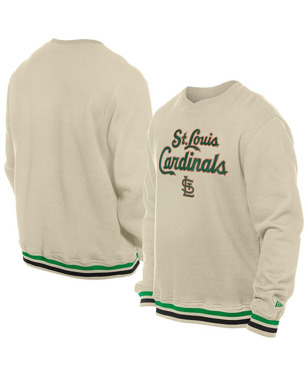 Мужское свитшот New Era Cream St. Louis Cardinals St. Patrick's Day