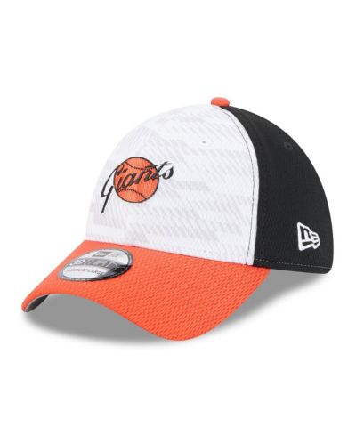 New Era Мужская кепка San Francisco Giants 2025 MLB Clubhouse 39THIRTY Flex, черная/оранжевая