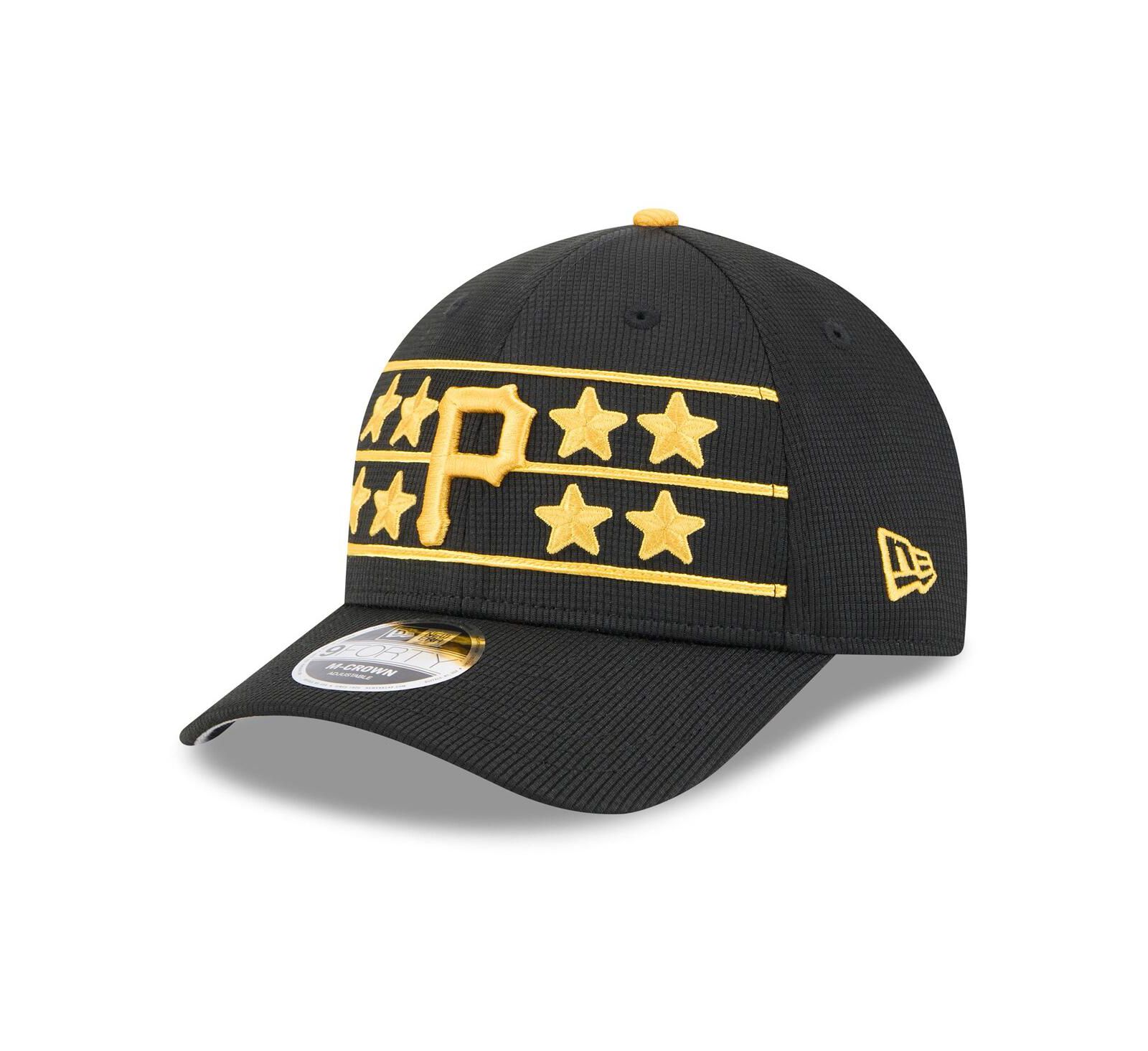 New Era Men's Black Pittsburgh Pirates 2025 Batting Practice 9FORTY M-Crown Adjustable Hat