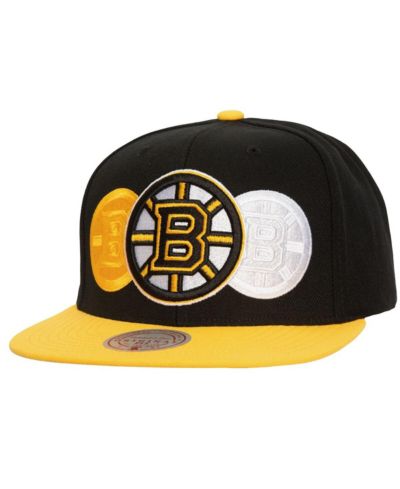 Mitchell & Ness кепка мужская черная Boston Bruins Soul Triple Up Snapback