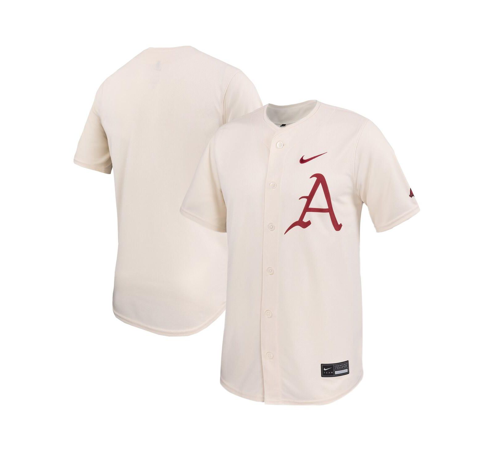 Мужская бейсбольная джерси Nike Natural Arkansas Razorbacks Limited