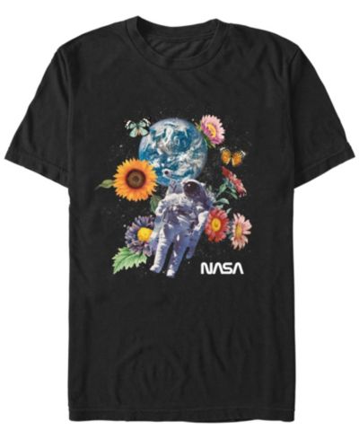 NASA Мужская футболка NASA Space Floral с коротким рукавом