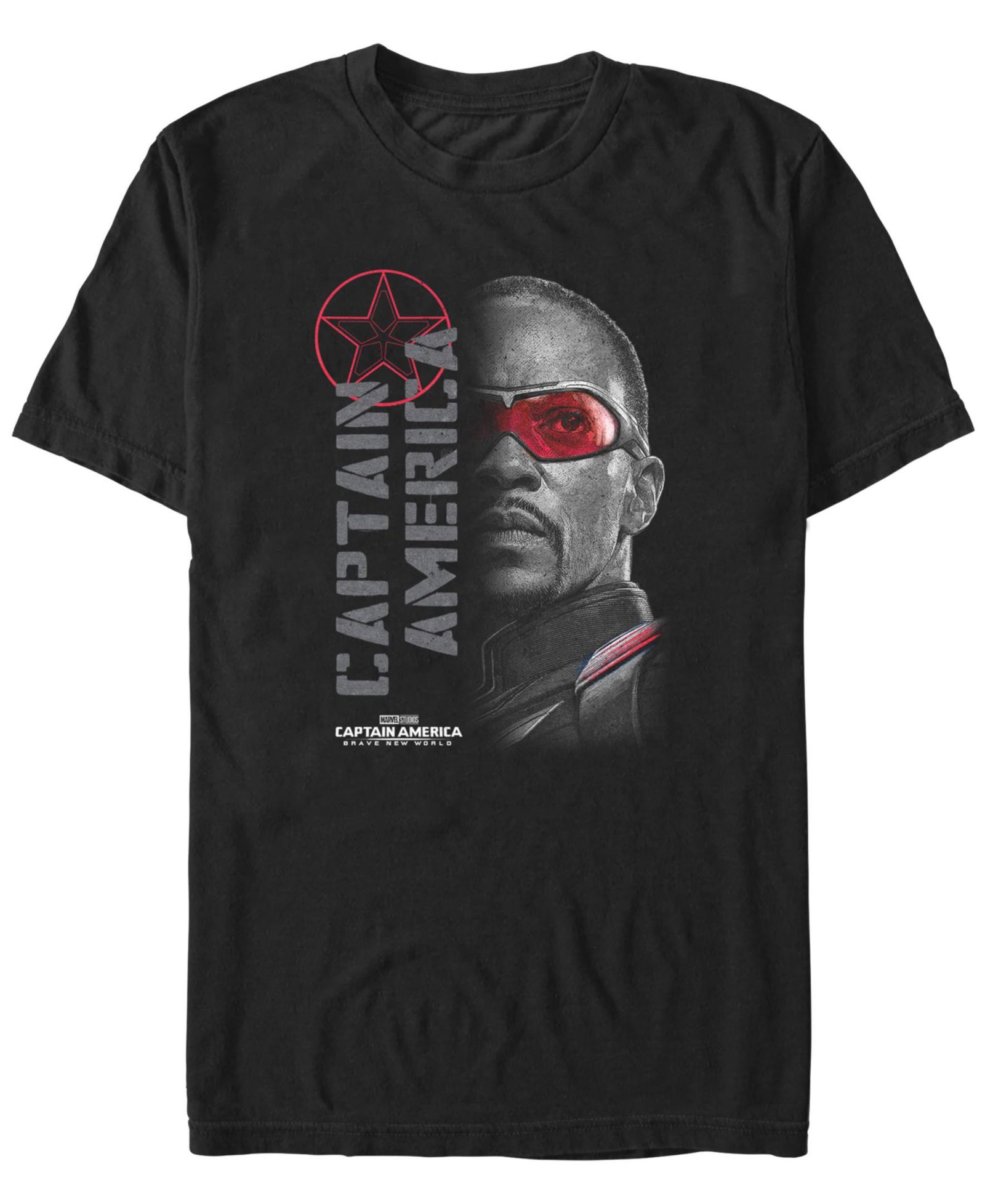 Marvel Men's Red Lens Flare Short Sleeve T-Shirt