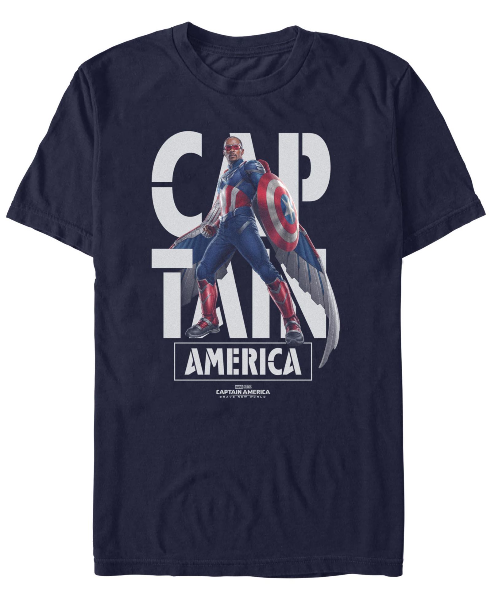 Marvel Men's Cap In Name Short Sleeve T-Shirt