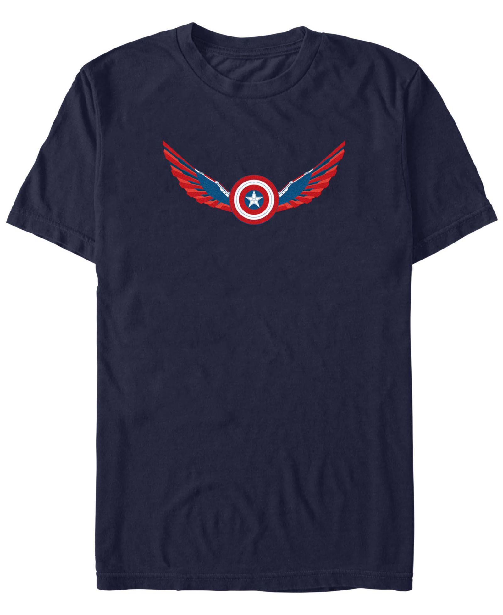 Marvel Men's Wings Shield Falcon Short Sleeve T-Shirt
