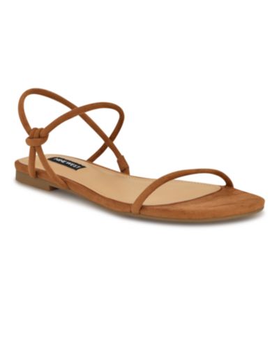 Nine West Women's Maizy Strappy Flat Slip-On Sandals