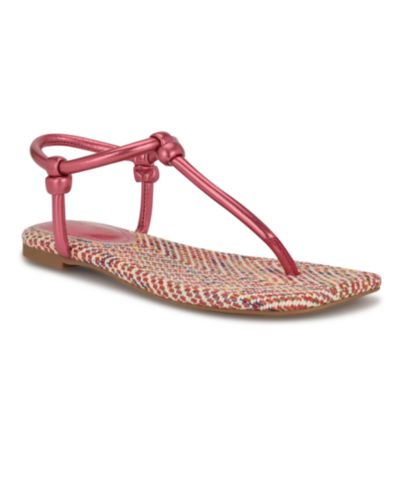 Nine West Женские сандалии-шлепанцы с узким ремешком T-Strap