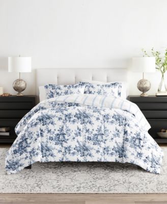 Комплект постельного белья ienjoy Home, узорчатый, 5 предметов, Twin