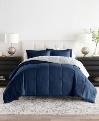 Distressed Field Stripe Navy, Light Gray