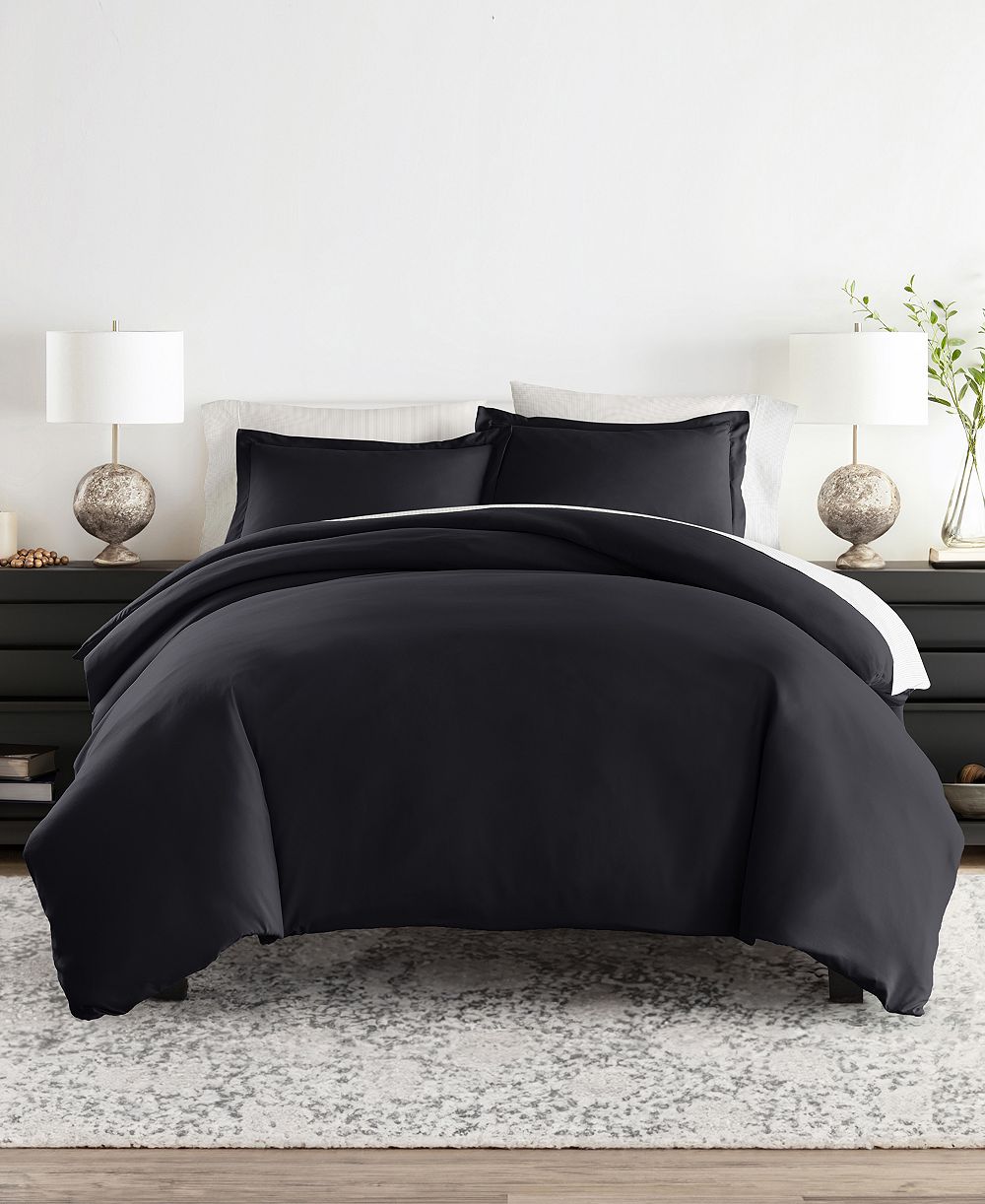 ienjoy Home Bedding Bundle 8-Piece Comforter with Duvet Cover Set, Full
