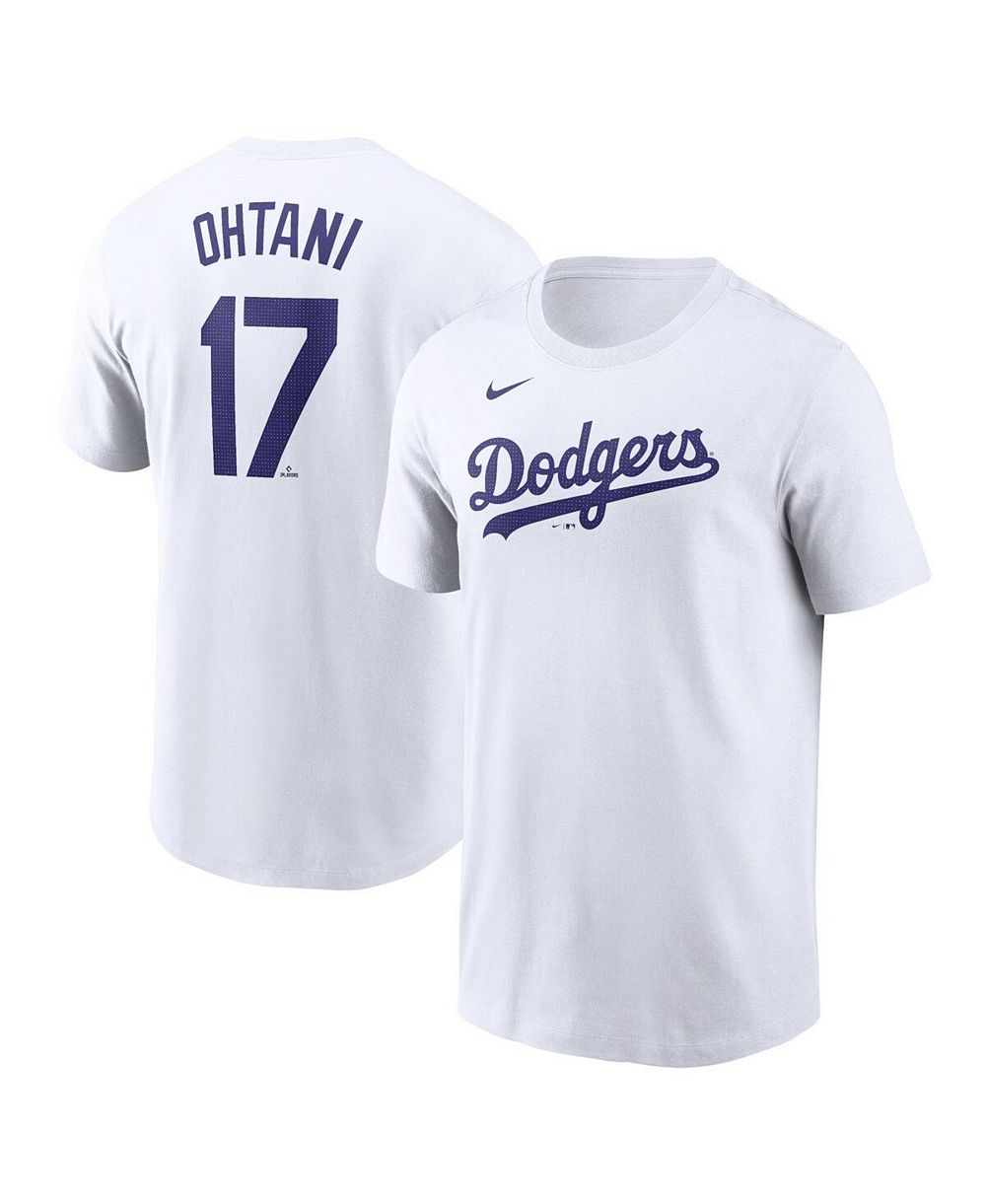 Nike Men's Shohei Ohtani White Los Angeles Dodgers 2024 Fuse Name & Number T-Shirt