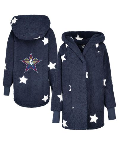 Jill Martin Women's Navy 2025 NBA All-Star Game Lounger Open-Front Sweater