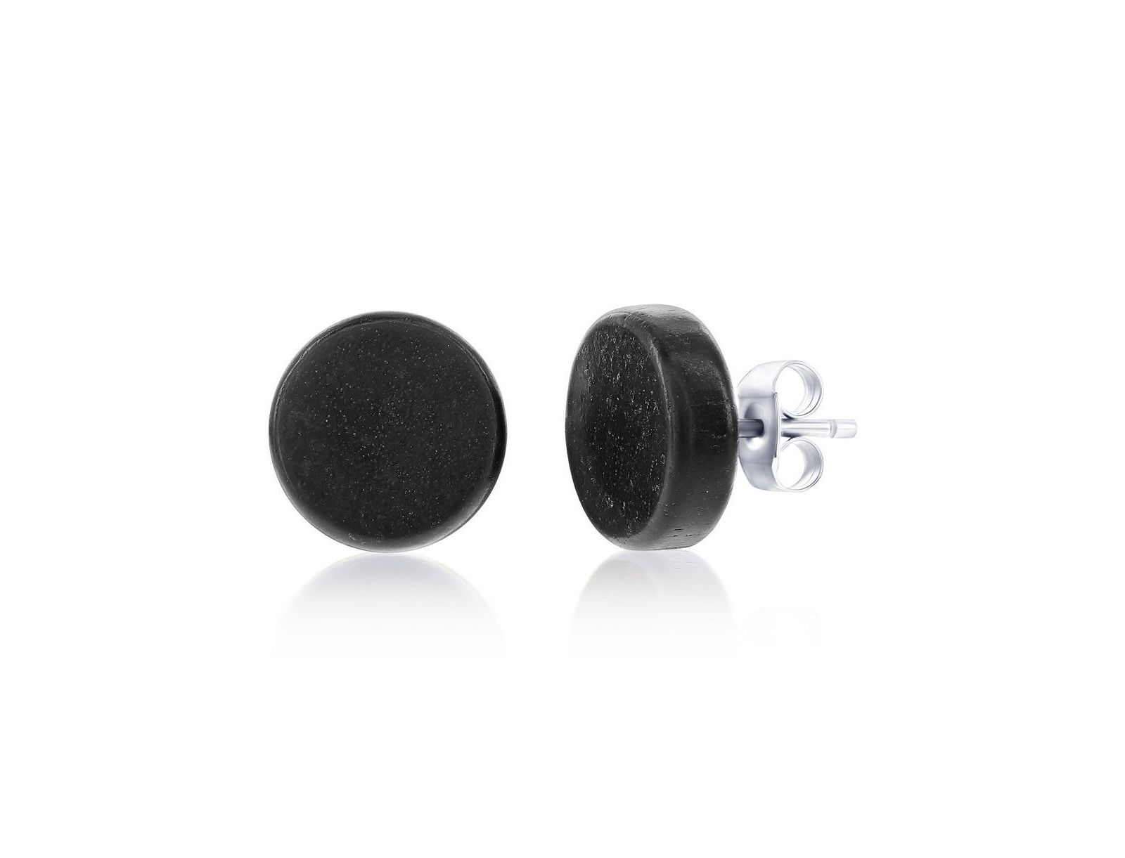 Серьги Metallo Stainless Steel, Round Wood Suds