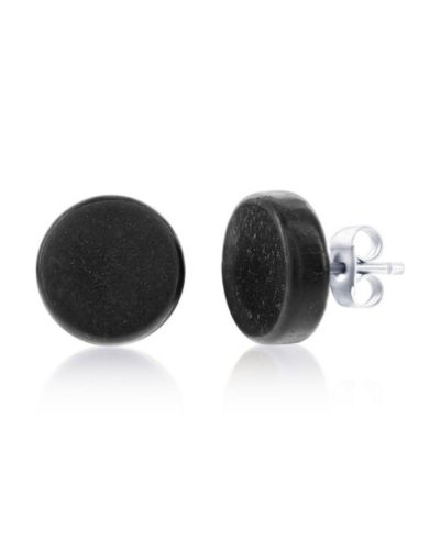 Серьги Metallo Stainless Steel, Round Wood Suds