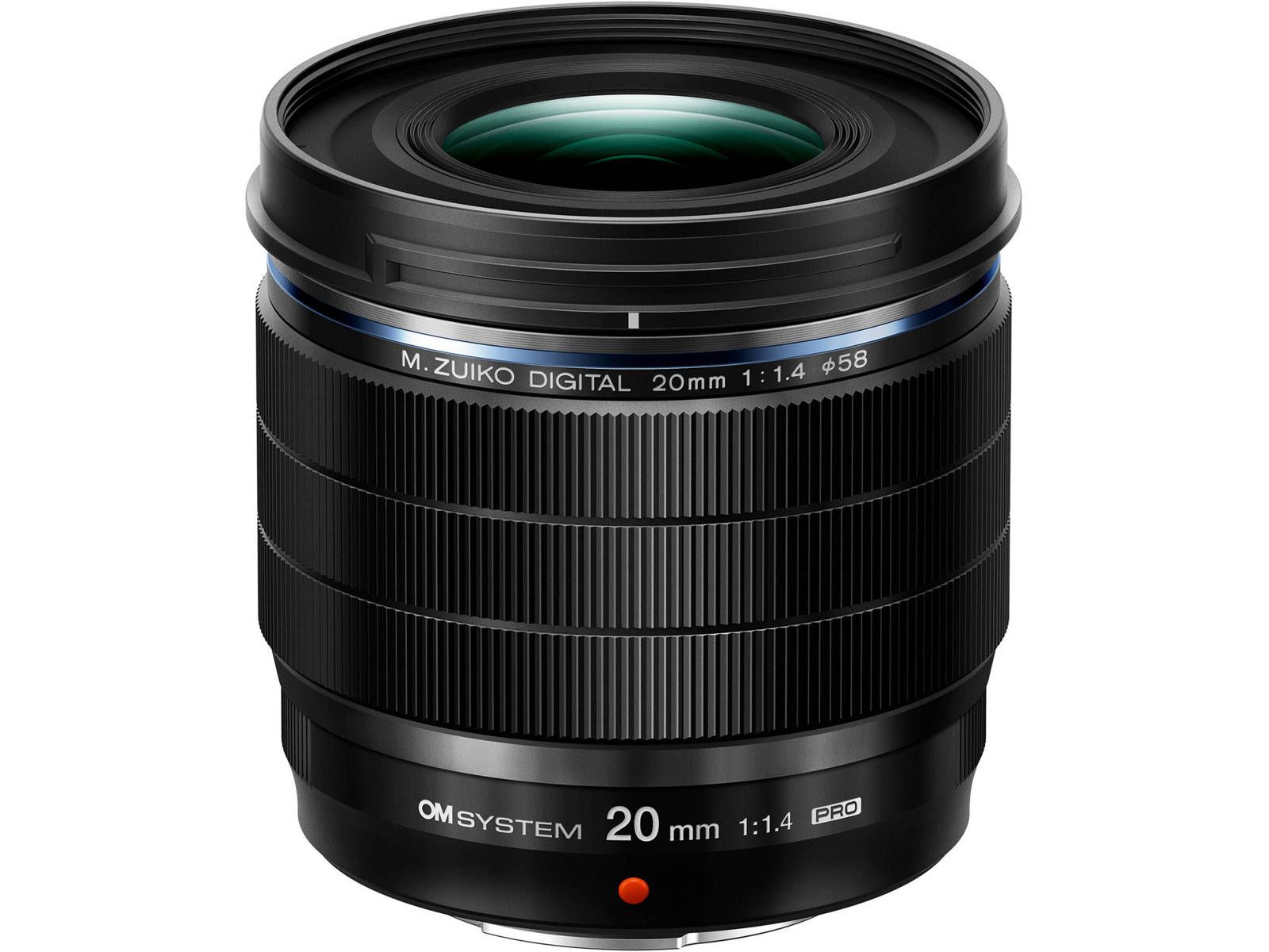OM SYSTEM M.Zuiko Digital ED 20mm f/1.4 PRO Lens, Black
