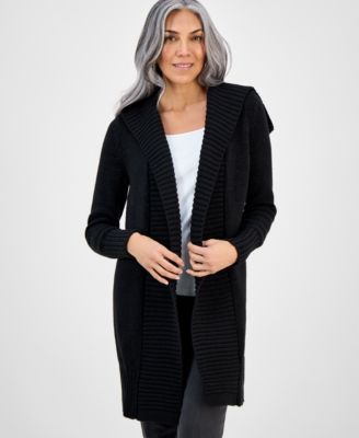 Style & Co Women's Hooded Open-Front Cardigan, Macy's Exclusive