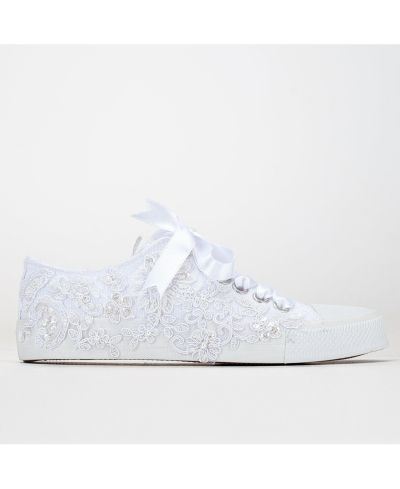 Низкие свадебные кеды Shelby Lace