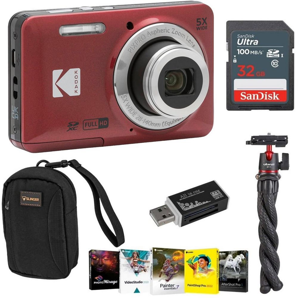 Kodak Pixpro FZ55 1080p Full HD Compact Point-and-Shoot Digital Camera