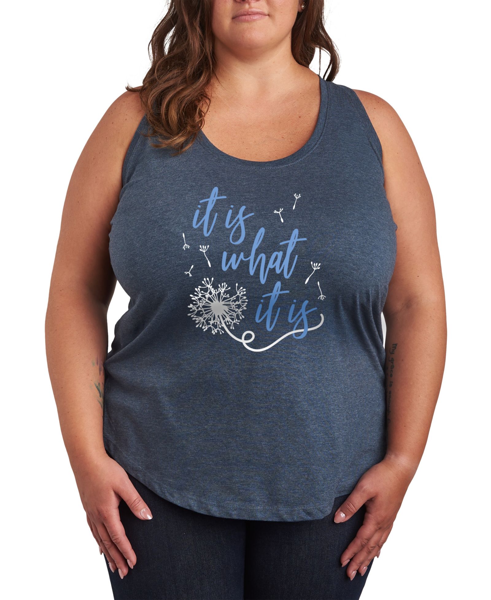 Hybrid Apparel Plus Size It Is What It Is графический топ Plus Size