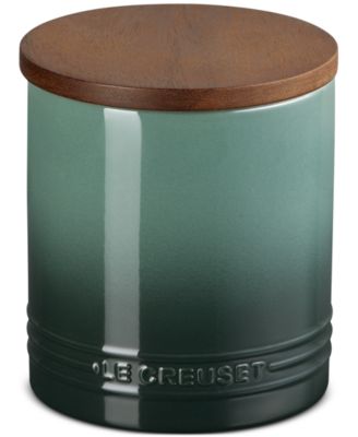 Le Creuset Керамический контейнер Signature с деревянной крышкой, 1.2-Qt.