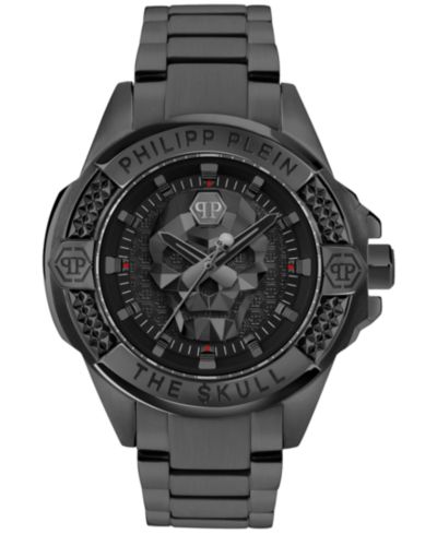 Мужские часы Philipp Plein The Skull Black Ion Plated Bracelet 44mm