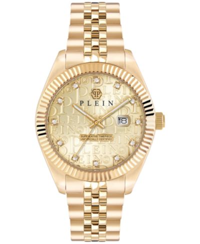 Philipp Plein Мужеские часы Superlative Gold Ion Plated Stainless Steel 41mm