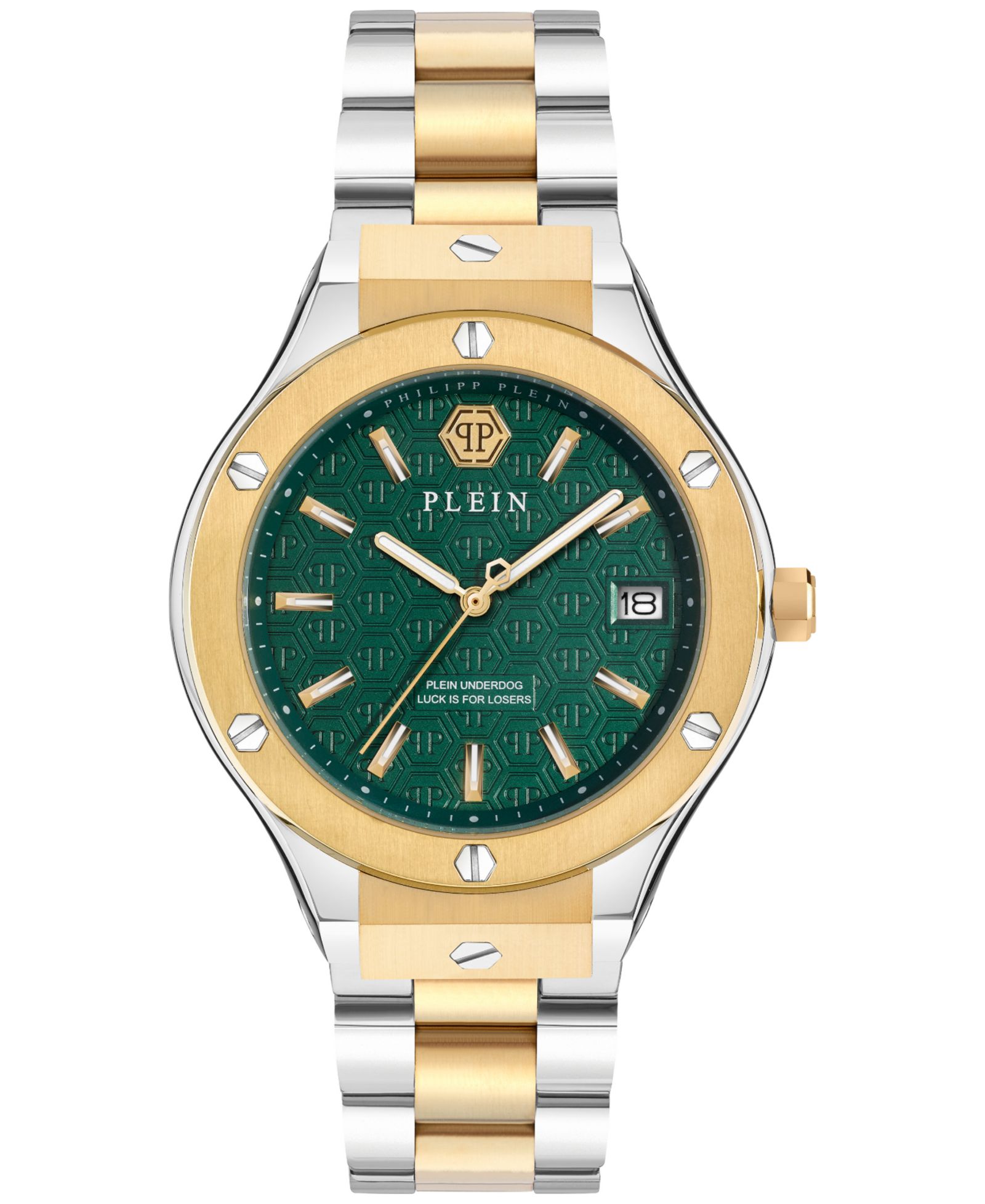 Philipp Plein Мужские часы Underdog Two-Tone Stainless Steel Bracelet 44mm