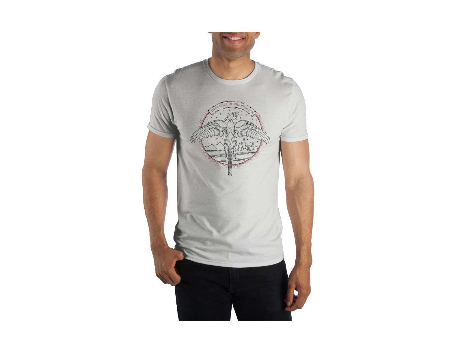 Harry Potter Men's The Order Of The Phoenix Logo White Tee T-Shirt