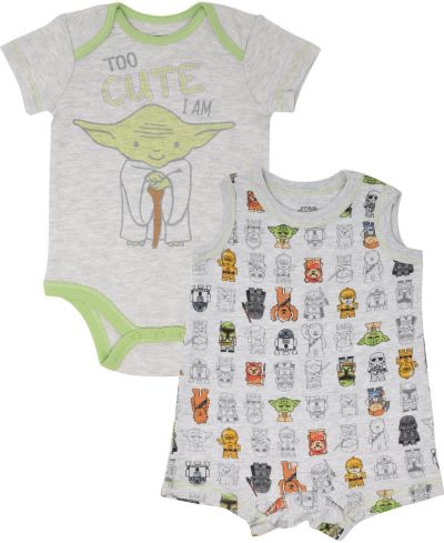 Star Wars Детский боди и ромпер Yoda, Star Wars Baby Boys