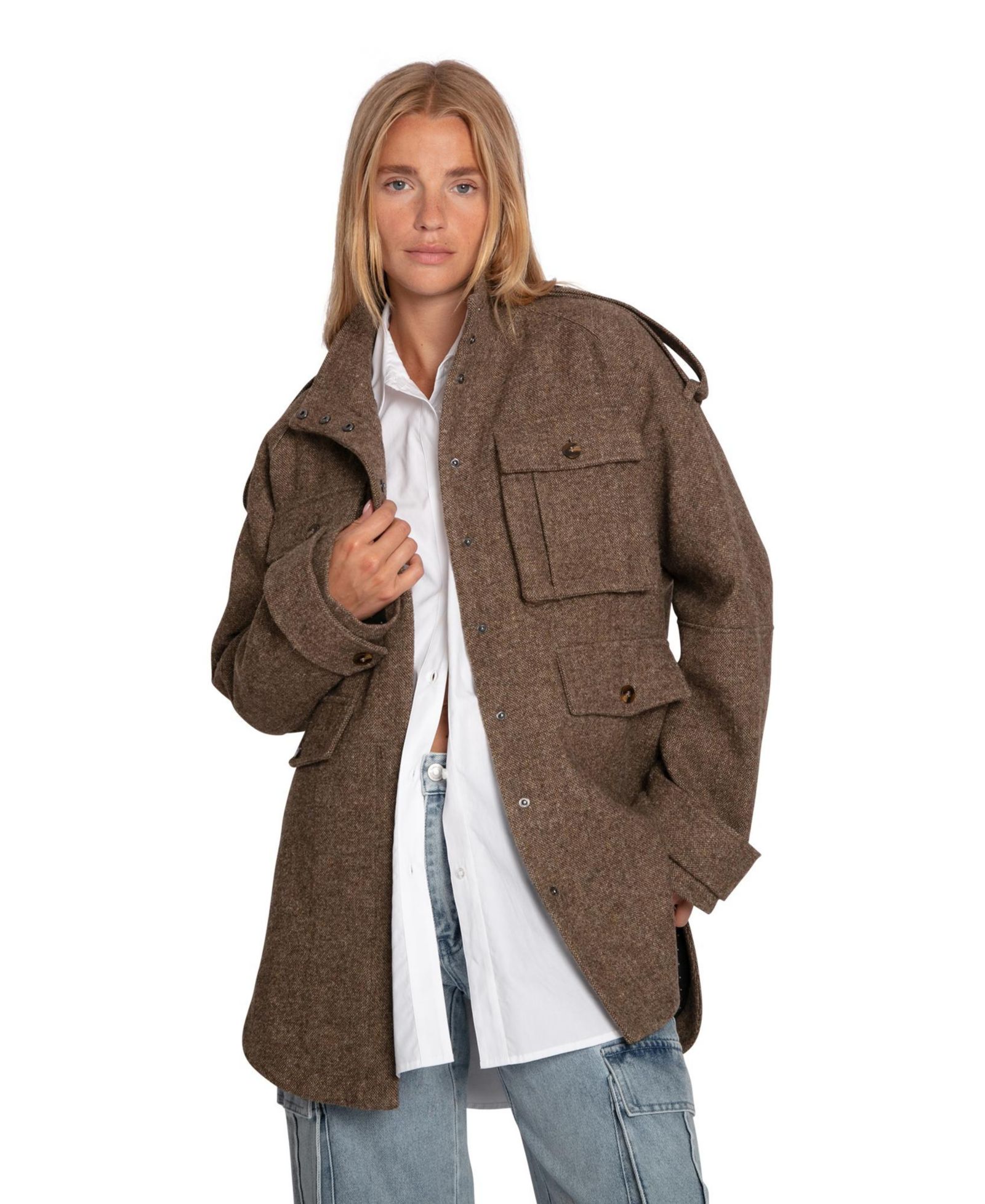 Belle & Bloom Women's All My Love Wool Overshirt