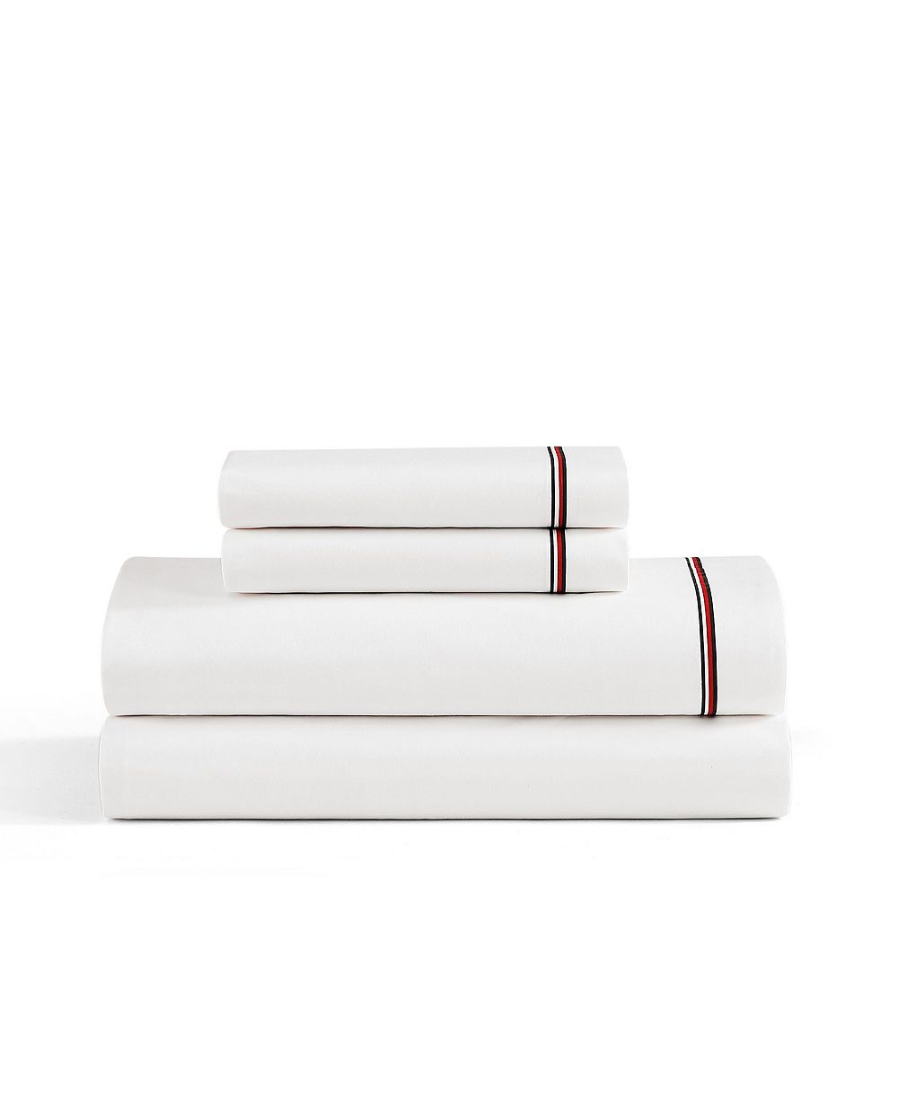 Комплект постельного белья Tommy Hilfiger Printed 200-Thread Count Cotton Percale, Queen