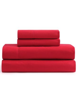 Комплект из 4 предметов простыни Tommy Hilfiger Solid 200-Thread Count Cotton Percale, Queen