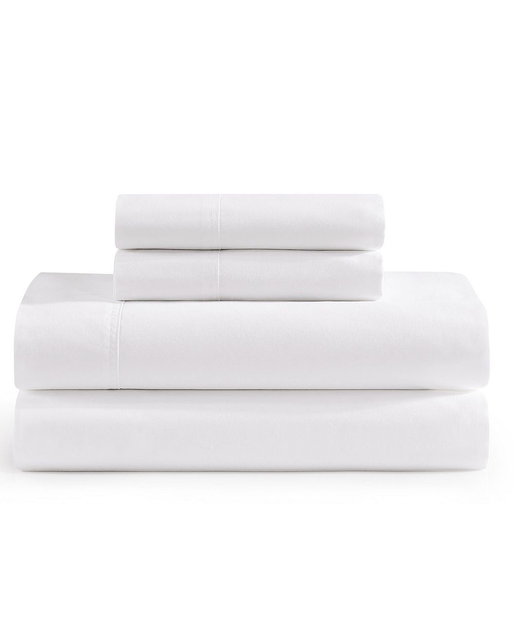 Комплект из 4 простыней Tommy Hilfiger Cotton Percale 200-Thread Count, Queen