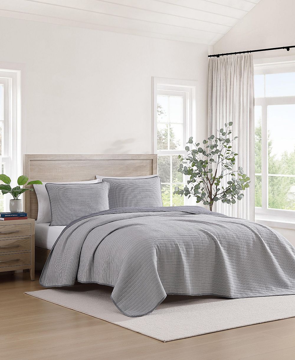 Комплект стеганого покрывала Tommy Hilfiger Ithaca Stripe Cotton Reversible 2-Pc., Twin