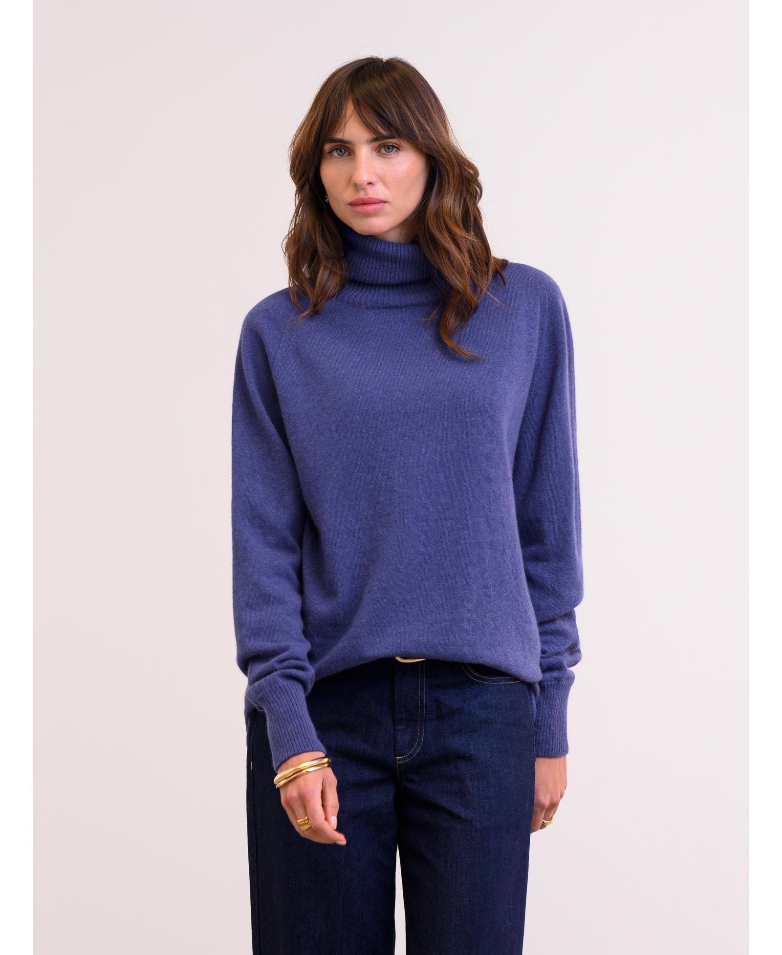 Celtic & Co. Women's Celtic and Co. Geelong Wool Slouch Turtleneck Sweater